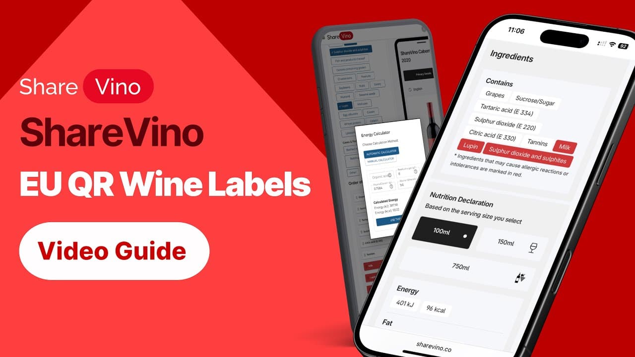 Video overview of ShareVino’s QR wine label solution.